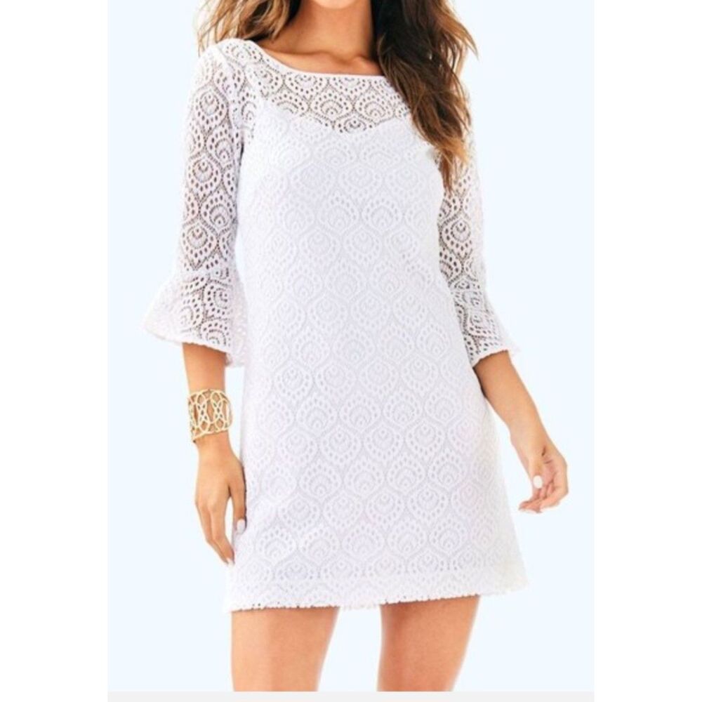 Lilly Pulitzer White Lace Dress. Size XS